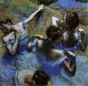 Edgar Degas Dancers in Blue Germany oil painting artist